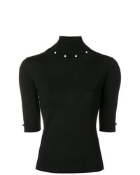 Женская черная кофта с коротким рукавом от Blumarine