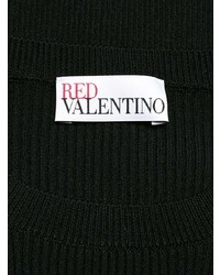 Женская черная кофта с коротким рукавом от RED Valentino