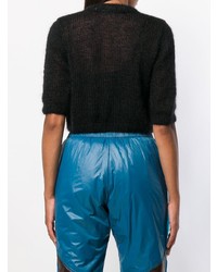 Женская черная кофта с коротким рукавом от Marios