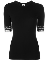 Женская черная кофта с коротким рукавом от M Missoni