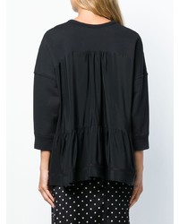 Женская черная кофта с коротким рукавом от N°21