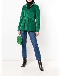 Женская черная кофта с коротким рукавом от Staud