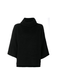 Женская черная кофта с коротким рукавом от Pierantoniogaspari