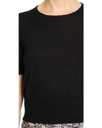 Женская черная кофта с коротким рукавом от Tamara Mellon