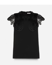 Черная кружевная блузка от Christopher Kane