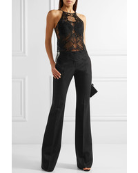 Черная кружевная блузка от JONATHAN SIMKHAI