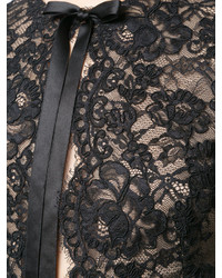 Черная кружевная блузка от Marchesa