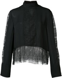 Черная кружевная блузка от Jenni Kayne