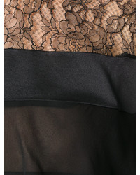 Черная кружевная блузка от Alberta Ferretti