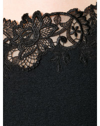 Черная кружевная блузка от Ermanno Scervino