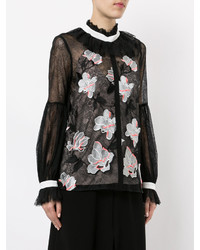 Черная кружевная блузка от Ginger & Smart