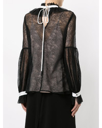 Черная кружевная блузка от Ginger & Smart