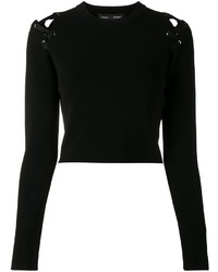 Черная кружевная блузка от Proenza Schouler