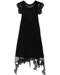 Черная кружевная блузка от Sacai