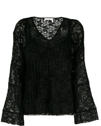 Черная кружевная блузка от See by Chloe