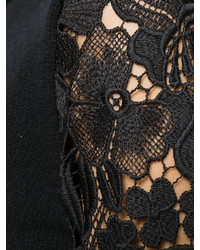 Женская черная кружевная водолазка от No.21