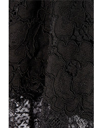 Черная кружевная длинная юбка от DKNY
