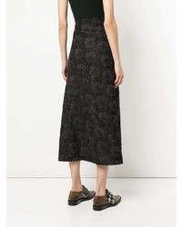Черная кружевная длинная юбка от Comme Des Garçons Vintage