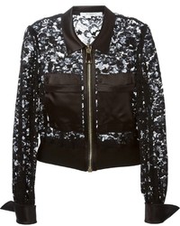 Женская черная кружевная куртка от Givenchy