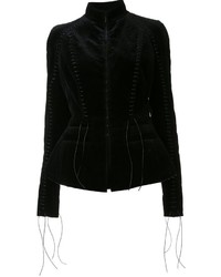 Женская черная кружевная куртка от Haider Ackermann