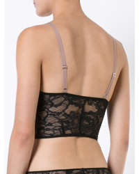 Женская черная кружевная майка от Fleur Du Mal