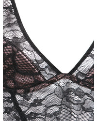 Женская черная кружевная майка от Fleur Du Mal