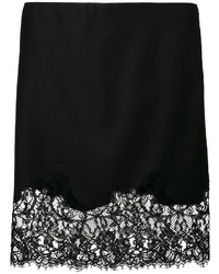Черная кружевная мини-юбка от Givenchy