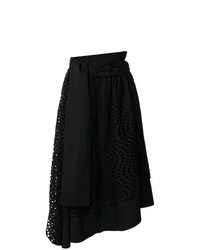 Черная кружевная пышная юбка от Yohji Yamamoto Vintage