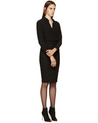 Черная кружевная юбка-карандаш от Givenchy