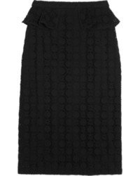 Черная кружевная юбка-карандаш от Burberry