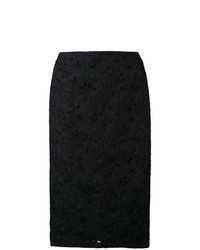 Черная кружевная юбка-карандаш от Vivetta