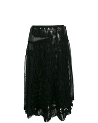 Черная кружевная юбка-миди от Comme Des Garçons Vintage