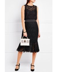 Черная кружевная юбка от Dolce & Gabbana