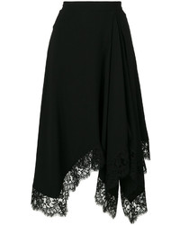 Черная кружевная юбка от Givenchy