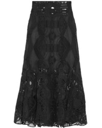 Черная кружевная юбка от JONATHAN SIMKHAI