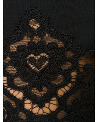Черная кружевная юбка от Philipp Plein