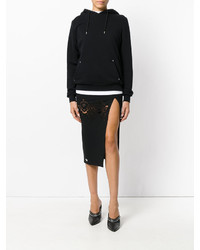 Черная кружевная юбка от Philipp Plein