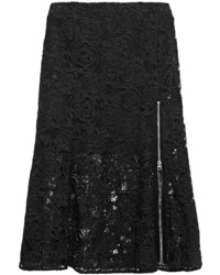 Черная кружевная юбка от MCQ
