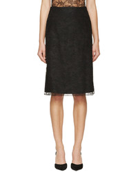 Черная кружевная юбка от Nina Ricci