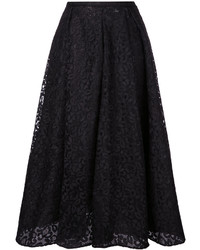 Черная кружевная юбка от Rochas
