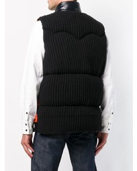 Мужская черная куртка без рукавов с принтом от Calvin Klein 205W39nyc