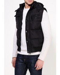 Мужская черная куртка без рукавов от Justboy