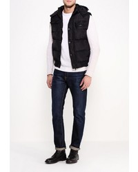 Мужская черная куртка без рукавов от Justboy