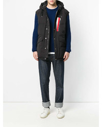 Мужская черная куртка без рукавов от Moncler