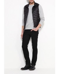 Мужская черная куртка без рукавов от Y.Two