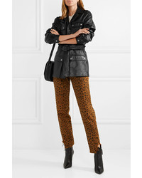 Черная куртка в стиле милитари от Saint Laurent