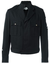 Мужская черная куртка в стиле милитари от Maison Margiela