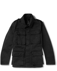 Мужская черная куртка в стиле милитари от Ten C