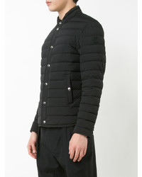 Мужская черная куртка-пуховик с шипами от Moncler
