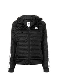 Женская черная куртка-пуховик от adidas